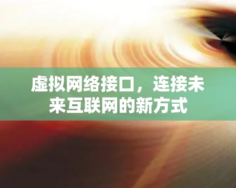 虚拟网络接口,连接未来互联网的新方式 虚拟网络接口,连接未来互联网的新方式