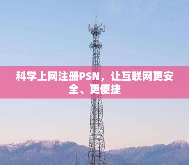 科学上网注册PSN，让互联网更安全、更便捷