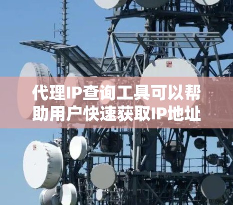 代理IP查询工具可以帮助用户快速获取IP地址列表。以下是一些推荐的工具及其功能