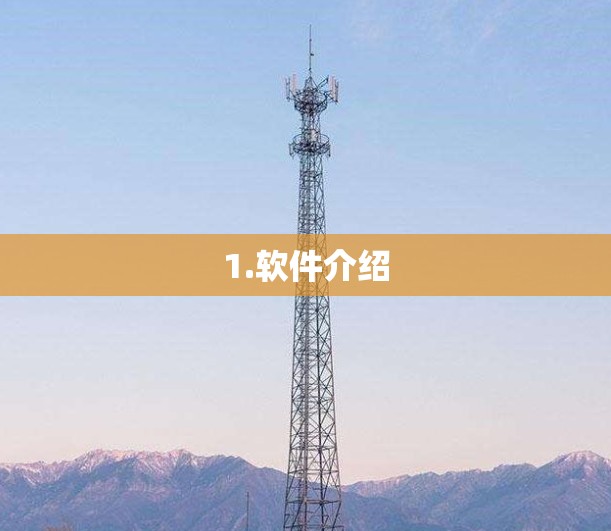 1.软件介绍