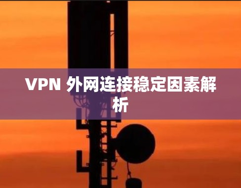 VPN 外网连接稳定因素解析